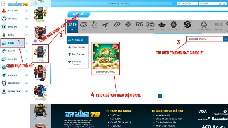 Cách khởi động trò “Đường Mạt Chược 2” tại GAKING79