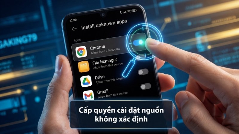 Cài đặt ứng dụng không xác định