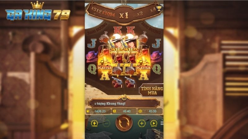 Giao diện 6 guồng quay độc đáo của Quyết Chiến Nổ Hũ GAKING79