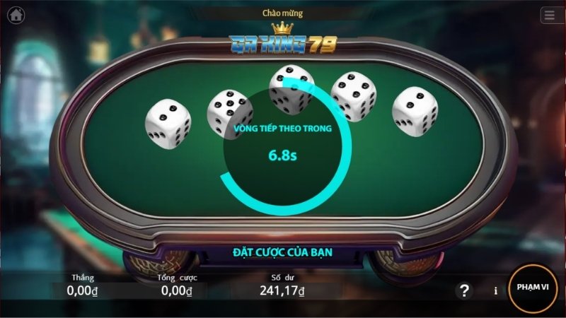 Giao diện game Nổ Hũ Xúc Sắc GAKING79 chuyên nghiệp và hiện đại