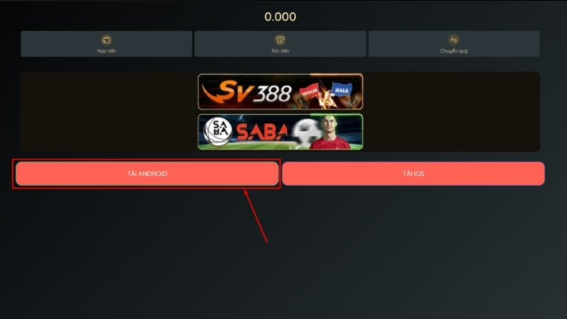 Trang tải chính thức Android