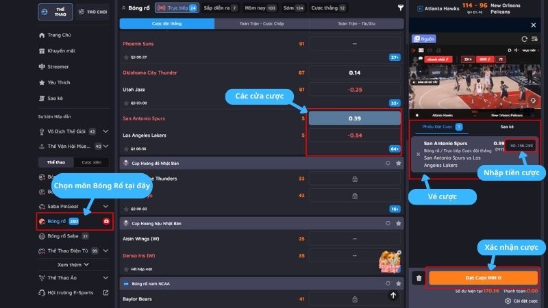 Quy trinh dat cuoc chi tiet Quy trình đặt cược chi tiết